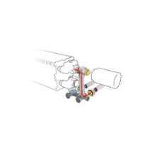 Jaga kit 183 - raccordement vers le mur - départ à l'extérieur - règlement de débit automatique - bitube/monotube - EK3/4 - Tête de vanne manuelle - raccords bicônes EK3/4 x 15/1 mm