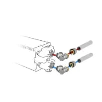 Jaga kit 226 - Raccordement avec 2 vannes de retour équerre - EK3/4 - raccords bicônes EK3/4 x 20/2 VPE/ALU