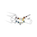 Jaga kit 25 - raccordement vers le mur - commande en partie basse au sein de l'habillage - M24 - Tête de vanne manuelle - raccords bicônes M24 x 15/1 mm