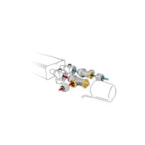 Jaga kit 271 - Raccordement pour encastrement dans le sol hauteur 09 et 11 - EK3/4 - Moteur thermoélectrique 230 VAC - raccords bicônes EK3/4 x 16/2 VPE/ALU