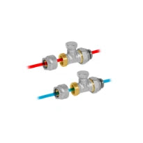 Jaga kit 290 - raccordement avec 2 vannes de retour - EK3/4 - raccords bicônes EK3/4 x 16/2 VPE/ALU