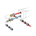 Jaga kit 297 pour Clima Canal - Kv max 0.8 - avec pré- réglage - Moteur thermoélectrique 24 VC - raccords bicônes EK3/4 x 15/1 mm