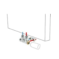 Jaga kit 41 - MM raccordement vers le mur - M24 - Jaga Heimeier tête de vanne chauffer et refroidir - raccords bicônes M24 x 16/1 mm