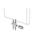 Jaga kit 42 - MM raccordement vers le sol - M24 - Jaga Heimeier tête de vanne chauffer et refroidir - raccords bicônes M24 x 15/1 mm